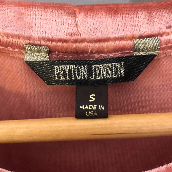 NWOT Peyton Jensen Velvet Tee Size Small - Picture 4 of 6